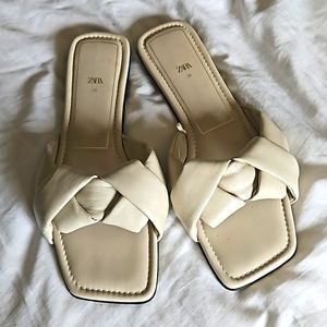 Zara beige sandals size 9 woman